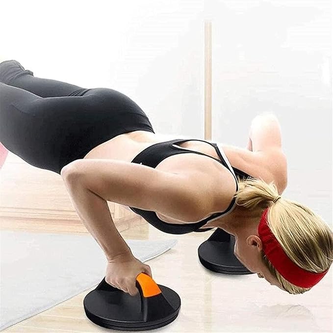 2pcs Push Up Bars with Rotating Handles, Heavy Duty Push Up Handles for Home Gym, 360° Swivel Pushup Stands for Chest Arms Core Strength Training