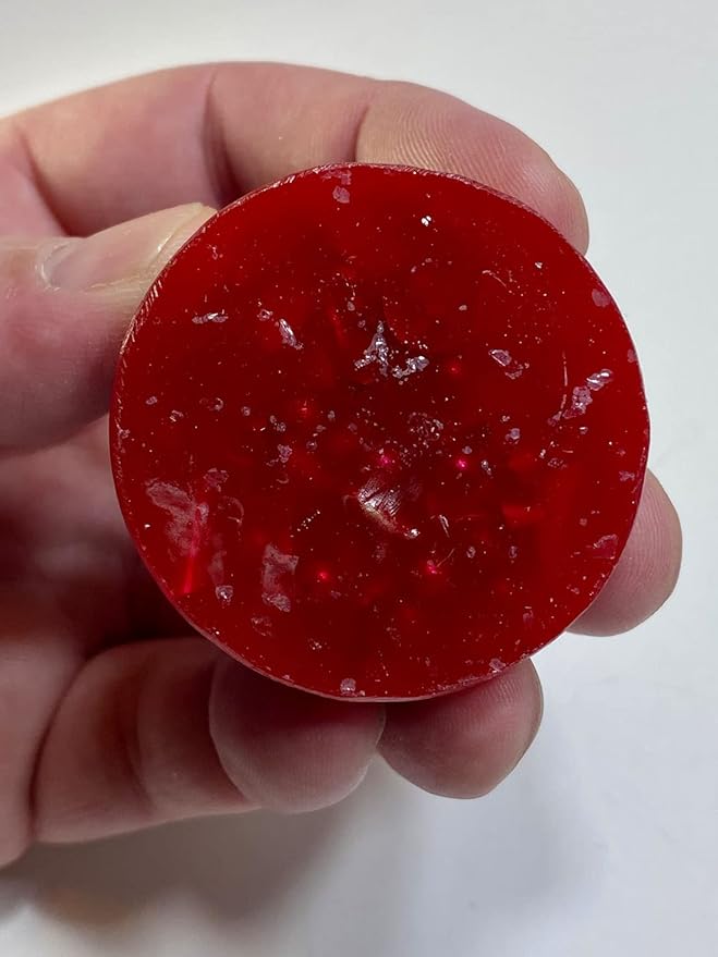 2 Transparent Red Small Tower Buster Crystal Orgone Generator Energy Accumulator 528Hz/7.83Hz/Advance Harmonics Many Beautiful Ingredients and Colors!! (Transparent Red)