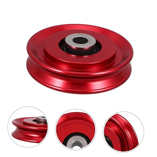 Portable Aluminum Gym Pulley Wheel Easy Installation Fitness Pulley Attachment for Cable Systems Smooth Operation for Weight Lifting and Strength Training Home Gym Equipment
