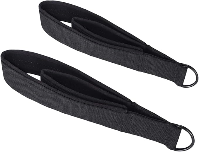 Pilates Straps with D Rings - Double Loop Exercise Straps for Pilates Reformer & Equipment, 38cm (15 inch)