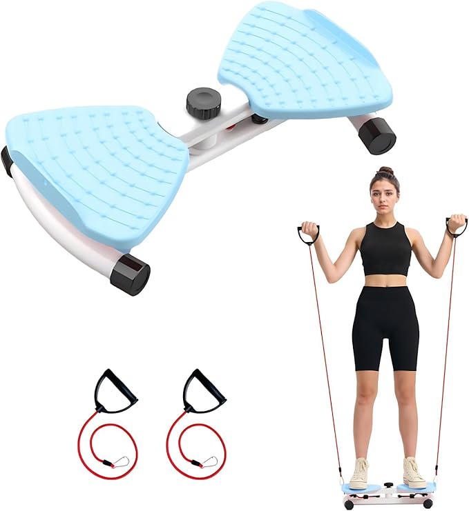 Waist Twister Machine Exercise Pilates Twister Set, 180° Rotating Fitness Board, 330lbs Capacity, Non-Slip Twist Board, Rotating Fitness Board for Unisex
