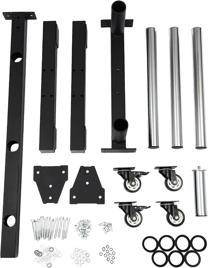 Plate Rack Tree, All Weight Plate Tree Holder & Vertical Barbell Storage Rack with Wheels, Commercial Weight Plate Tree for Homes, Hotels, Gyms