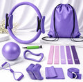 Pilates Kit for Home Workouts, Pilates Equipment Ring and Ball Set with Resistance Bands, Pilates Essentials Kit for Women, Home Pilates Workout Kit, Pilates Starter Kit for Women at Gym Studio Travel