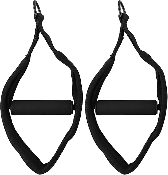 Double Loop Pilates Foot Straps for Reformer, Adjustable Resistance Bands with D-Rings, Non Slip Pilates Foot Loops, Portable Exercise Straps for Home and Gym Use