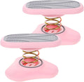 Ankle Leg Exercisers,Multi Functional Exercise Ankle Footstool, Toilet Companion Footstool, Office Or Daily Rest, Relaxing Feet and Legs(Pink,2pcs)