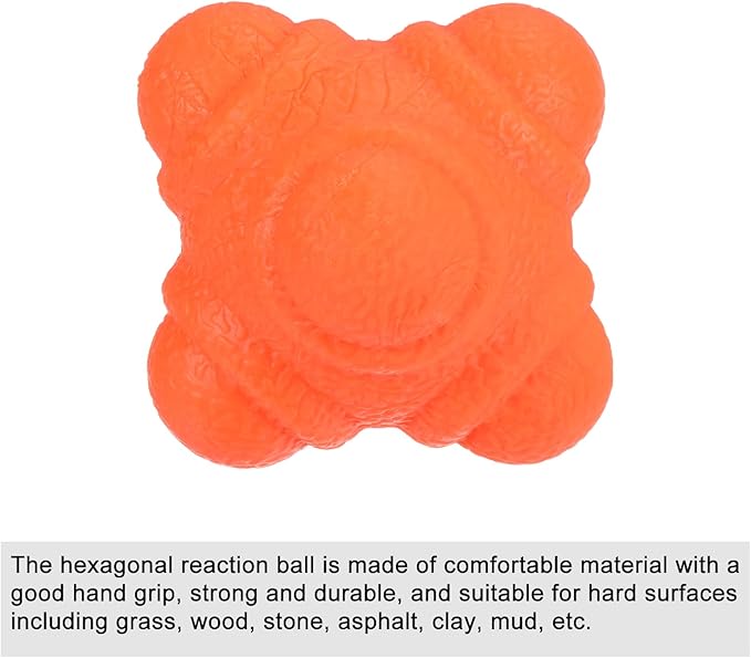 PATIKIL Bounce Reaction Balls, Coordination Training Ball, Agility Trainer TPR Low Difficulty for Speed Reflex