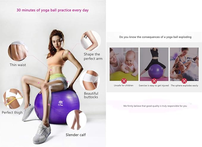 Thickened Explosion-Proof Yoga Ball Edging Yoga mat Set, Yoga Starter kit, Non-Slip Fitness mat, Eight-Piece Suit, Yoga Exercise Professional Set
