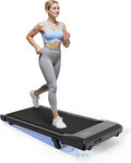 SupeRun Walking Pad, Under Desk Treadmill, 3 in 1 Portable Treadmill with Remote Control LED Display, 2.5 HP Quiet Walking Jogging Machine for Office Home Use, 300 Lbs Capacity