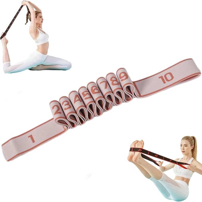 Fitness Resistance Band for Stretching and Yoga, Resistance Bands with Handles for Arms, Fashion Puller Exercise, Adjustable Bands for Full Body Stretching Shaping