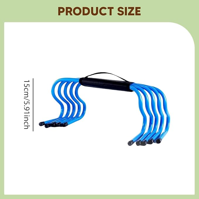Colaxi 5Pcs Agility Training Hurdles Obstacles Multipurpose Speed Hurdles Practice Equipment for Outdoor Sports Track Field Athletes