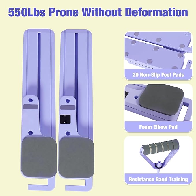 2025 Upgraded Pilates Reformer Machine, 360° Full-Body Toning Home Workout Equipment, Multifunctional Abdominal Board for Core & Abdominal Strength with Smart LCD Tracker