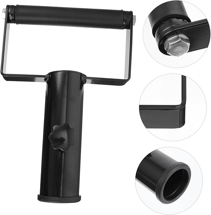 Toyvian 1Pc Barbell Handle T Bar Row Attachment Fitness Equipment for Home Gym Compatible with Gym Gear Strength Training Core Workouts