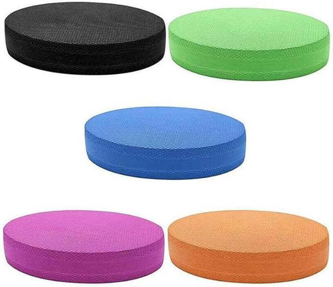 Oval Balance Pad, Non-Slip Foam Pad Exercise Balance Pad Soft Stability Trainer Knee Pads Trainer for Therap-y, Yoga, Dancing Balance Training, Pilates,Fitness(Blue)