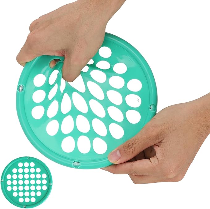 Hand Exercise Webs for Physical Therapy, Hand Grip Strengthener, Finger Exerciser, Portable Size, Latex Free, 7" Diameter