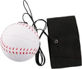 White Wrist Return Ball, 2.36 Inch Sports Wrist Balls on a String, Rubber Rebound Bouncy Wristband Balls on Elastic String Sports Reaction for Wrist Exercise or Play Ball Pit (Baseball)