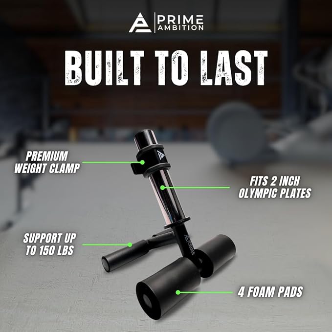 Premium Tib Bar Calf Workout Equipment - Anterior Tibialis Trainer Tibia Dorsi Calf Raise Machine - Tibialis Bar Knees Over Toes Equipment for Calves/Shins/Ankles, Fits 2" Olympic Weight Plates