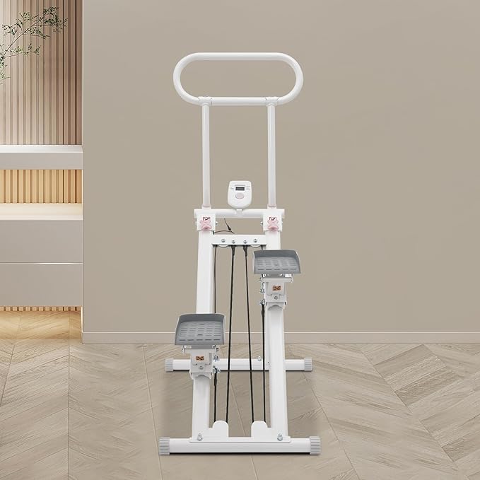 Stair Stepper Vertical Climber Machine with LCD Screen Compact Folding Cardio Exercise Climber Stair Climber for Living Rooms, Home Gyms, Apartments Foldable Design 300 lbs Capacity