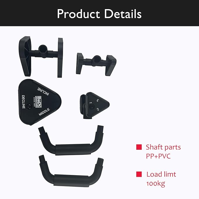 Body Sculpture Adjustable Push up bars strength training with foam grip & non-slip handling.The leg height is adjustable Push Up Stands for Men & Women