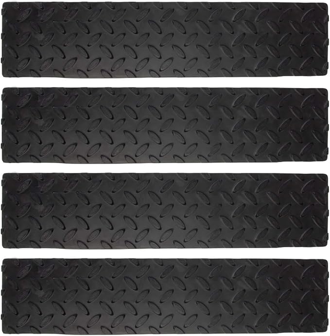 4" X 17-1/2" Self-Adhesive Non-Slip Rubber Safety Step