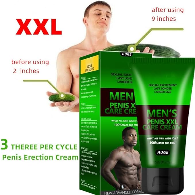 Male Enhancement Cream for Men, Body Gel for Private Part, Men's Re-Vitalize Enlargement Cream, Enhance Size and Performance – Get Bigger Thicker and Stronger (Extra Strength)
