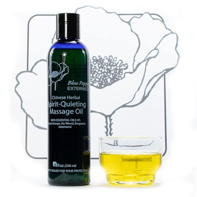 Spirit Quieting Massage Oil (8 Fl Oz) - Blue Poppy