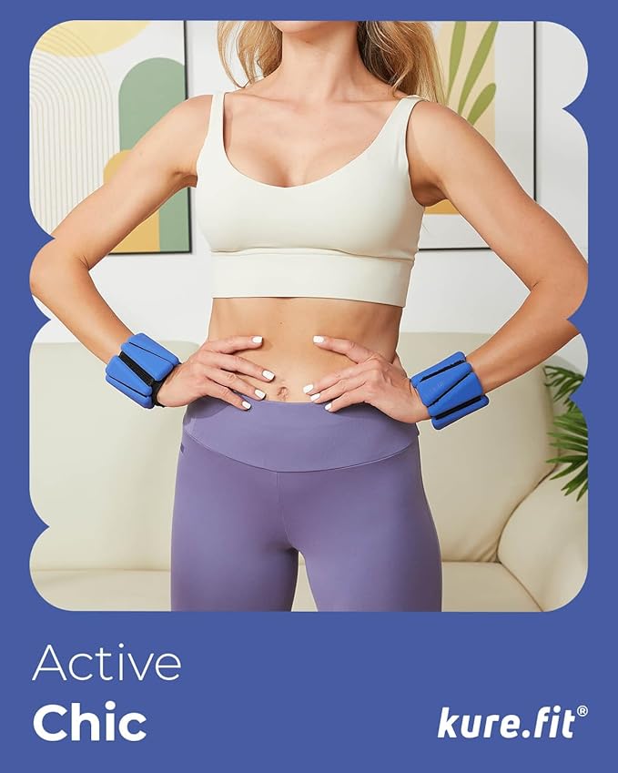 Pilates Weight | Wrist & Ankle Weights for Women | Weighted Bangles | 1LB/ 2LB Each (Set of 2)