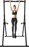 Foldable Power Tower Pull Up Bar Dip Station Triangular Height Adjustable Multi-Function Workout Pull Up Tower Station Gym Strength Training Fitness Equipment (Max. Load: 200kg/440.92lbs)