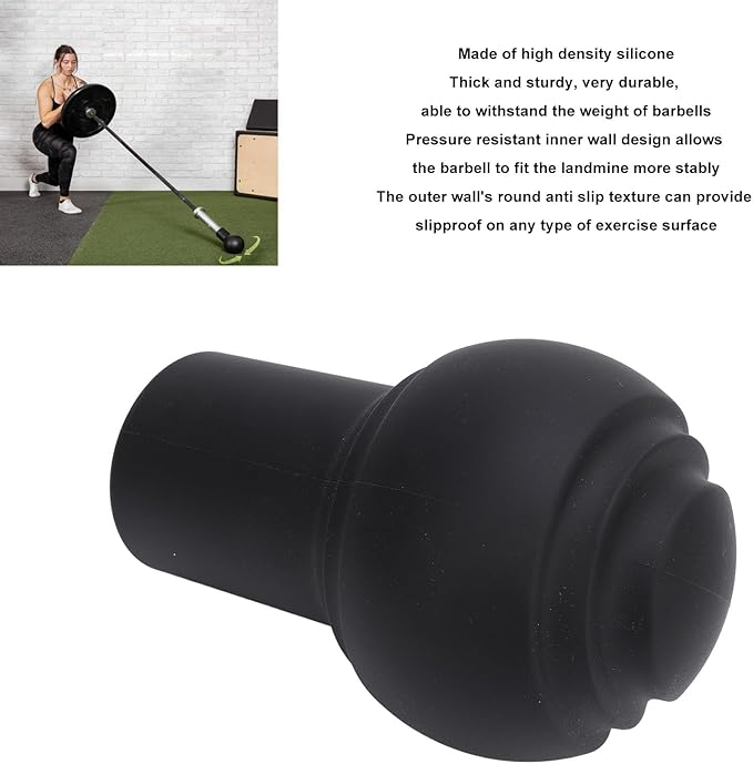 Landmine Attachment Heavy Duty Silicone Anti Slip Portable for Gym Home Fitness Equipment Strength Training