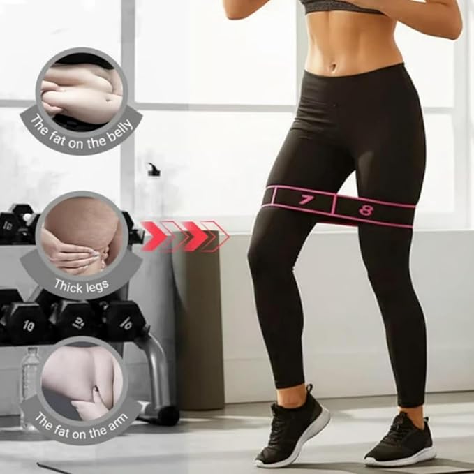 3 Sets Fitness Resistance Band for Stretching and Yoga, Number Stretch Resistance Band with Clear Markings, 8-Section Elastic Training Bands for Yoga