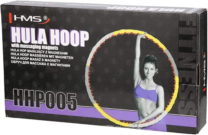 HMS Hula Hoop Fitness for Adults Abdominal Trainer Training Device with Magnets Diameter 85 cm
