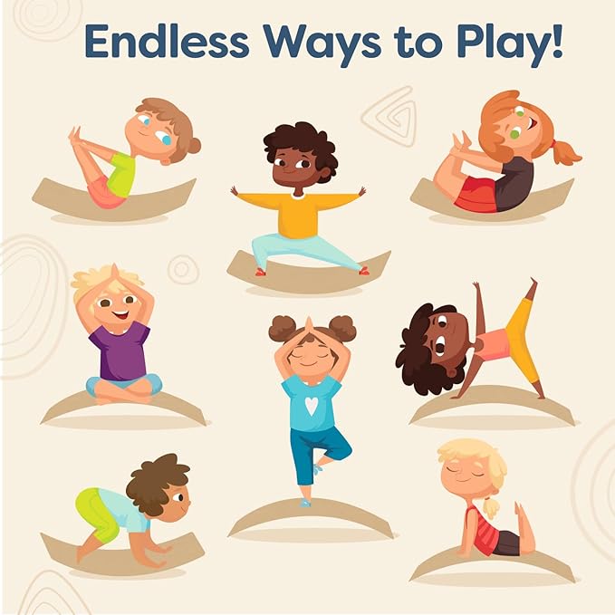 B. toys – Teeter Toddler – Kids Wobble Balance Board & Chair – Furniture For Toddlers – Montessori – Inspired Design – Detachable Pillow – 3+ Years