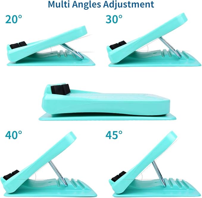 Slant Board, Calf Stretcher Ankle and Foot Incline Board for Stretching Tight Calves or Plantar Fasciitis Adjustable 4 Level (330 lb Capacity), Strength Training Equipment Leg Machines