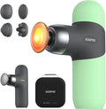 RENPHO Mini Thermal Massage Gun with Heat, Portable Deep Tissue Percussion Massager with 4 Heads for Neck & Back Comfort, Ultra-Quiet Operation for Home, Office & Travel, Includes Compact Carry Case