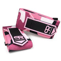 Elbow Wraps for Weightlifting - Heavy Duty Construction, 25% More Elasticity, Reinforced Stitching, Extra Wide Fastener, Easy to Adjust, (Digital Pink)