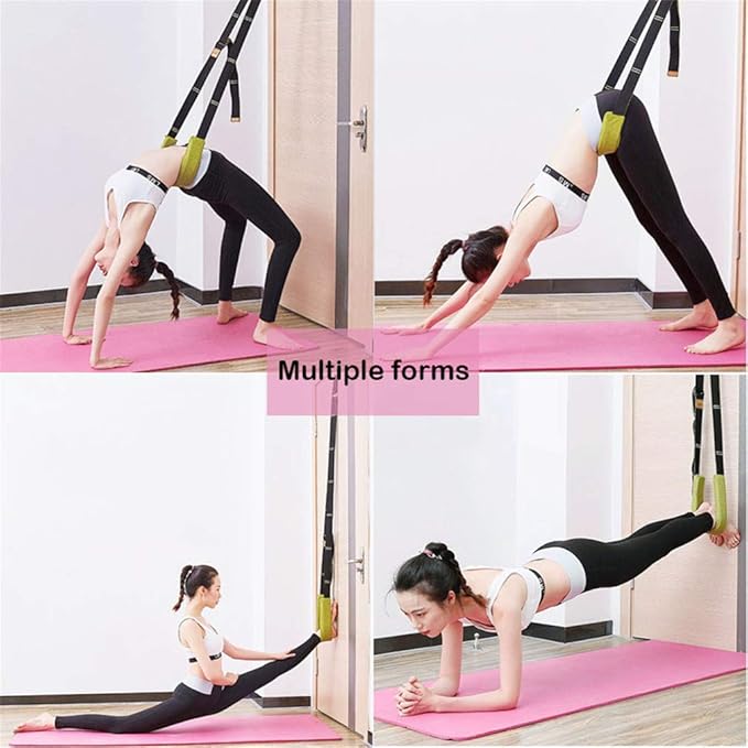 Waist Back Bend Assist Trainer-Door Flexibility Tensile Multifunction Yoga Stretching Leg, Ligament Back Posture Corrector Workout, for Pilates, Dance, Yoga, Gymnastics, Cheerleading, Splits