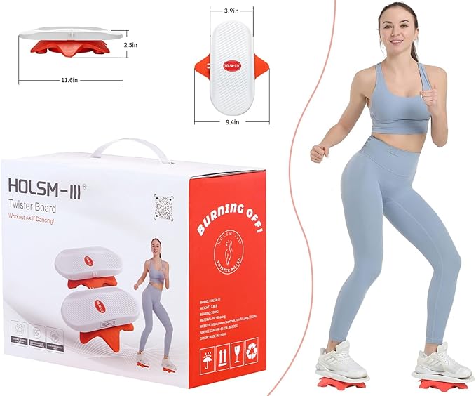 Ab Twister Board,Twister Exercise Board,Waist Twisting Disc-Ab Board Exercise,Twisting Stepper,Waist Trainer Trimmer,Ab Board-for Ab Exercise Abs Core,Slimming Waist Full Body Toning Workout Home Gym
