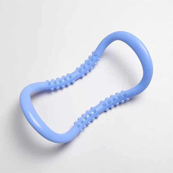 Yoga Pilates Circle Ring, Yoga Circle Stretch Resistance Ring Body Building Fitness Workout Tools for Training Neck, Back, Leg, Calf, Strengthen Chest, Thighs, Arms, Massage Point Design