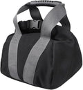 Adjustable Canvas Sandbag for Fitness Home Training, 0-35 lbs Weighted Workout Bag with Ergonomic Handle, Compatible with Yoga Strength Exercise