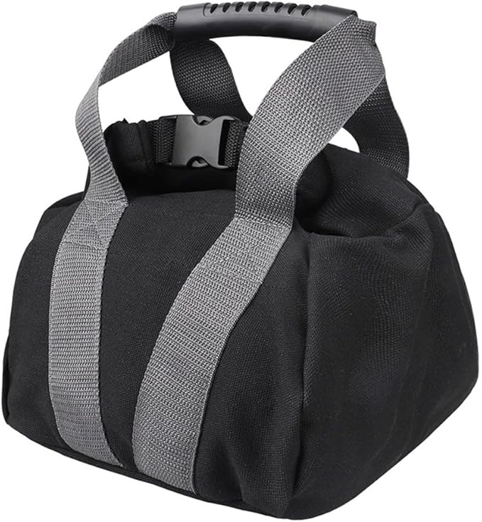 Adjustable Canvas Sandbag for Fitness Home Training, 0-35 lbs Weighted Workout Bag with Ergonomic Handle, Compatible with Yoga Strength Exercise