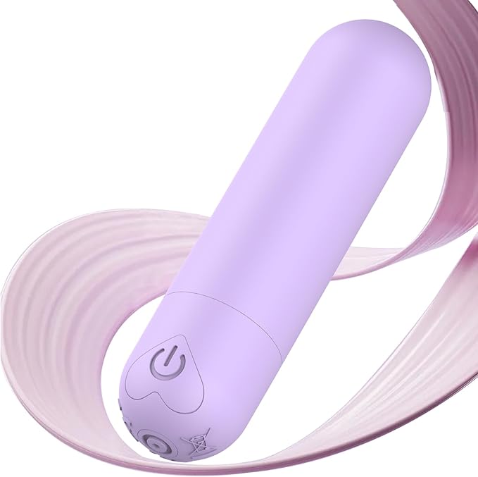 Mini Handheld Electric Back Massager Waterproof Quite Massager, Portable Massager for Back Neck Shoulder Body,Light Purple