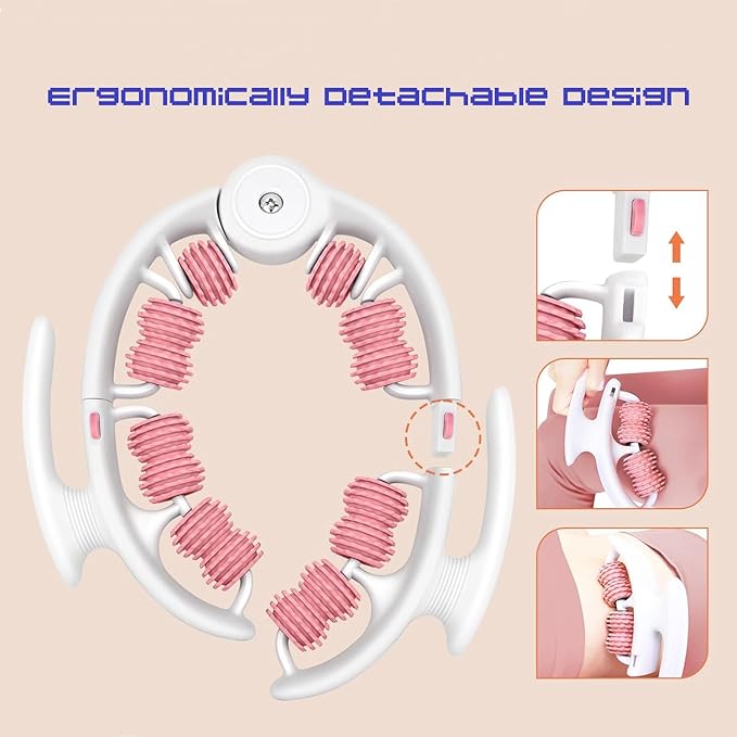 CAILENIFDC Anti Cellulite Massager Roller Lymphatic Drainage Tool Fascia Massage Tool for Thigh, Leg, Waist Fascia Blaster for Contoured & Smoother Skin Body Sculpting, Deep Tissue Pain Relief