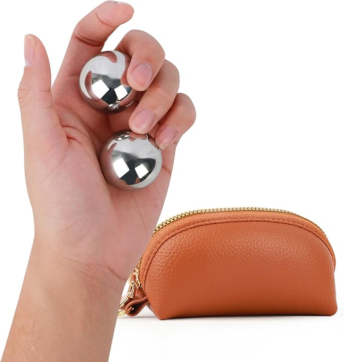 1.5-inch Baoding Balls with Chime:Traditional Chinese Balls for Hand Therapy, Hand Exerciser, Finger Exerciser, - for Relieving Office Stress / A Gift for Adults