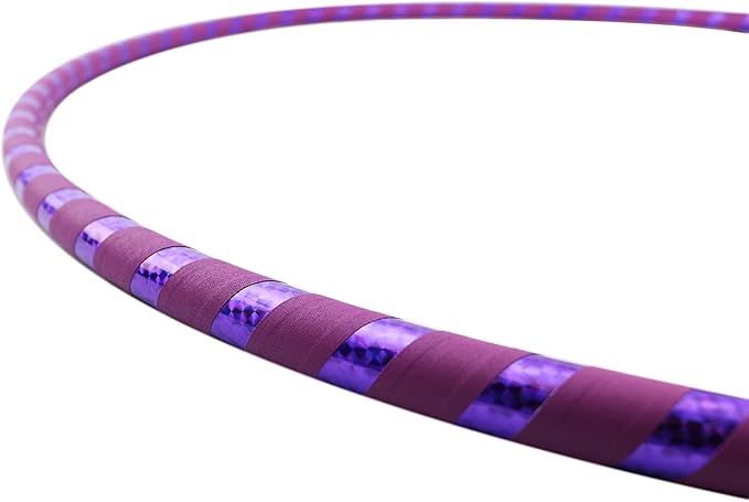 Weighted Beginner Fitness Hula Hoop for Adults - Exercise Hoop for Weight Loss & Core Workout - Large Diameter Hoop for Easy Learning - Handmade in USA - Multiple Sizes & Colors