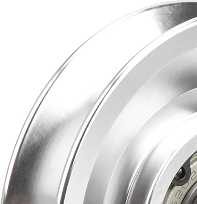 Agatige Aluminum Pulley Wheel, 70mm 80mm Power Rack Pulley Attachment Bearing Gym Pulleywheel Strength Training Exercise Hardware for Home Gym Equipment