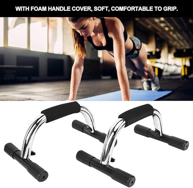 OUKENS Push Up Bars, Calisthenics Equipment Push Up Handles for Floor,with Non-Slip Sturdy Structure Handle, Fitness Bars for Home & Workout