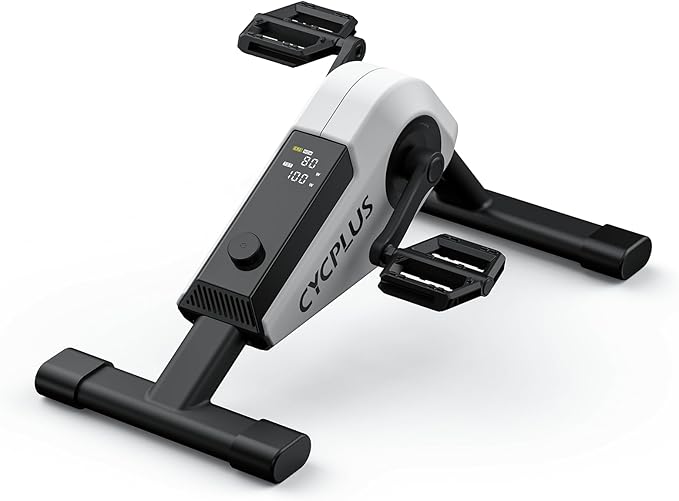 CYCPLUS DC1 Mini Pedal Exerciser, Self-Powered 160W Brushless Motor, ERG Mode & App Sync, Ultra-Quiet Magnetic Resistance, Compact for Office/Home (10.6lb, 0.18㎡ Space-Saving)