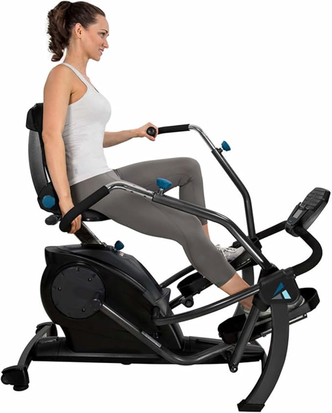 Teeter FreeStep Recumbent Cross Trainer Stepper, Zero-Impact Exercise Bike Alternative w/Patented Physical Therapy Stride, Up to 350lb, Free App w/Trainer Workouts