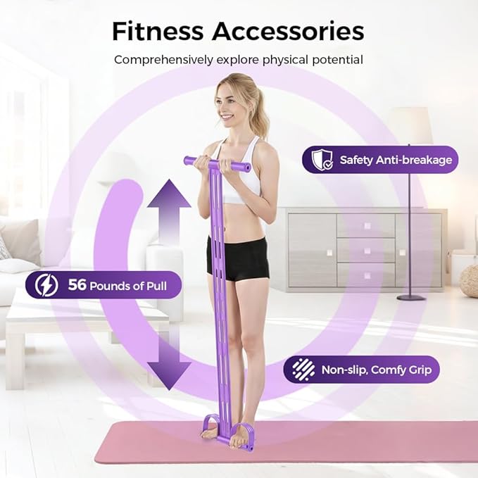 Multifunction Tension Rope, Elastic Yoga Pedal Puller Resistance Band, Tension Rope Fitness Equipment, for Stretching Training