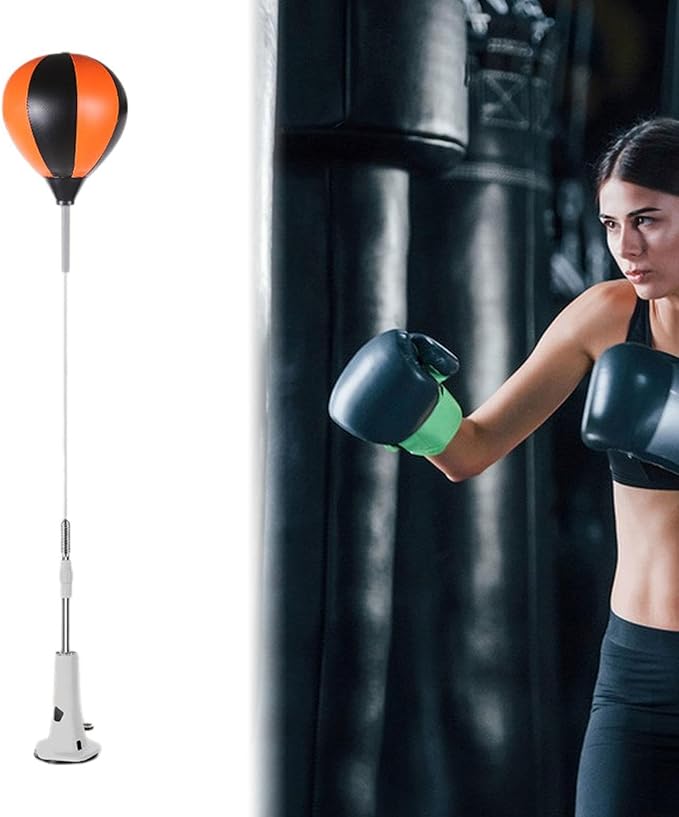 Colaxi Boxing Reaction Ball Boxing Speed Ball Boxing Gear Floor Standing Boxing Reflex Ball with Stand for Exercise Workout Fitness