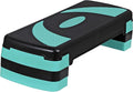 HomGarden Adjustable Workout Aerobic Stepper in Fitness & Exercise Step Platform Trainer Stepper w/Risers Adjust 4"-6''-8''